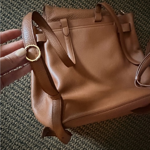Cuyana Tan Leather Backpack - Picture 8 of 8